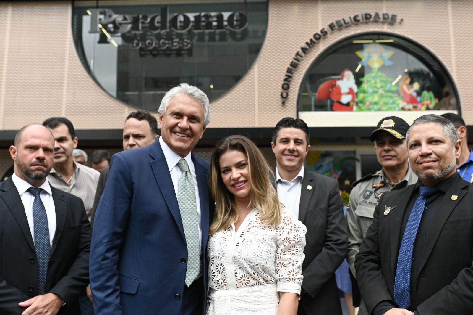 Em visita à Perdomo Doces, Caiado elogia eficiência de investigação das forças de segurança de Goiás