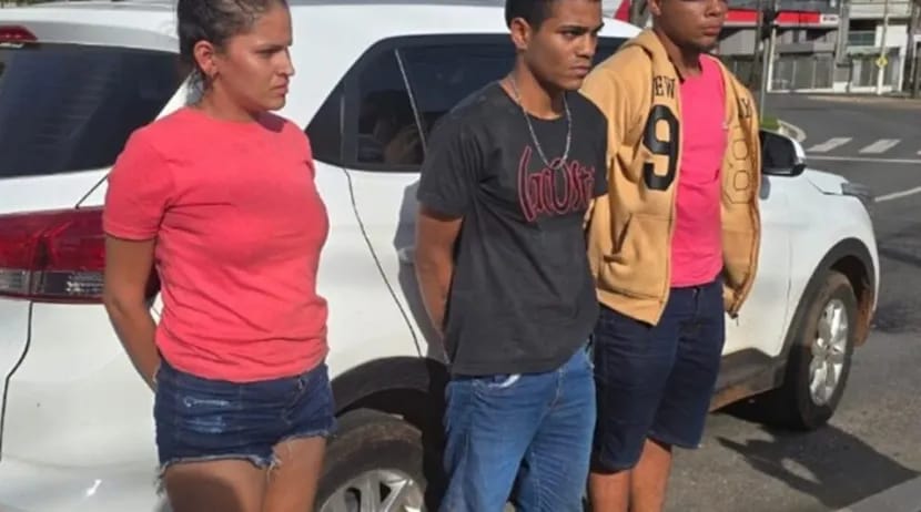 Trio é preso por tentativa de homicídio e roubo de veículo em Goiânia