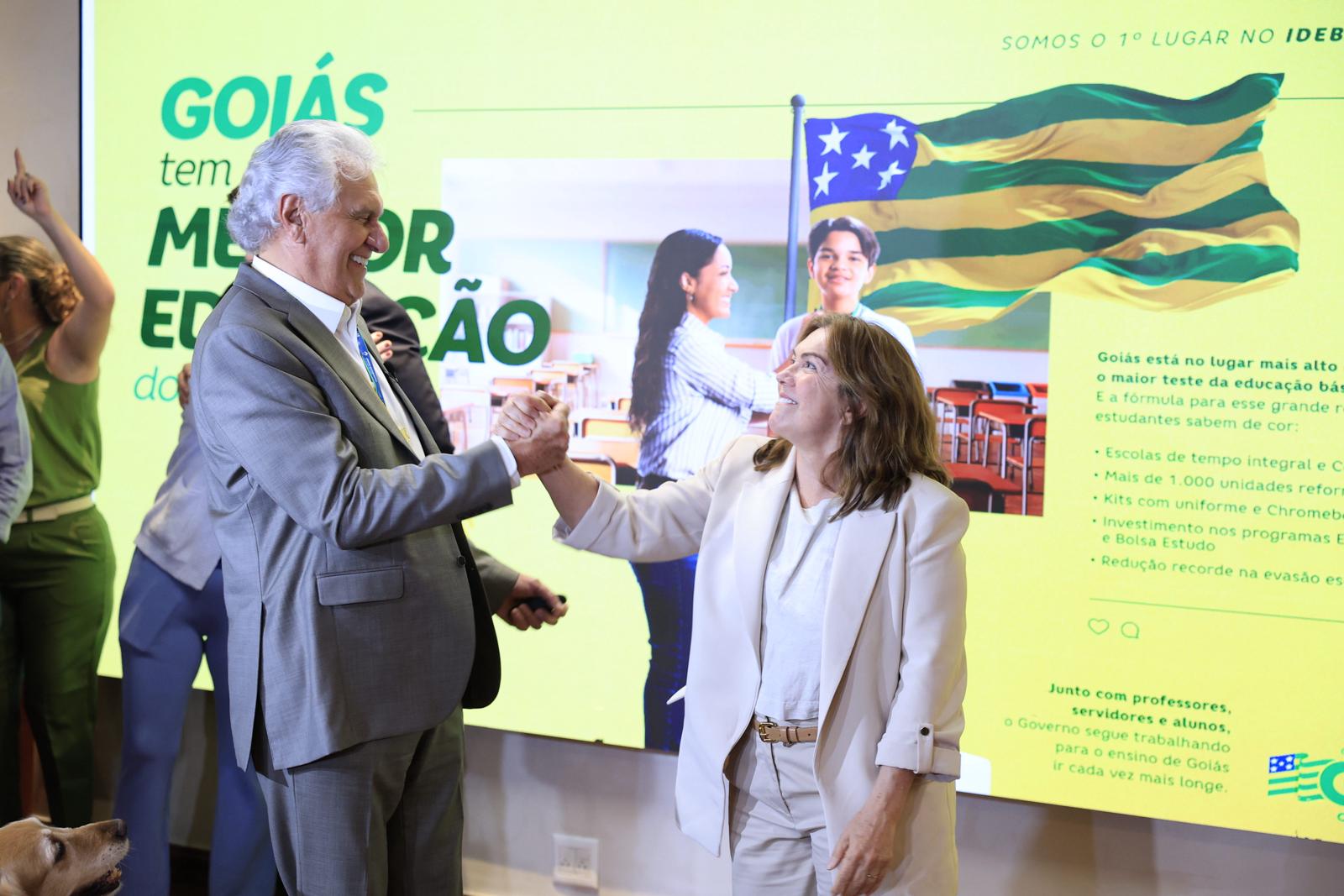 “Goiás tem a melhor educação do Brasil”, ressalta Caiado ao comemorar 1º lugar no Ideb